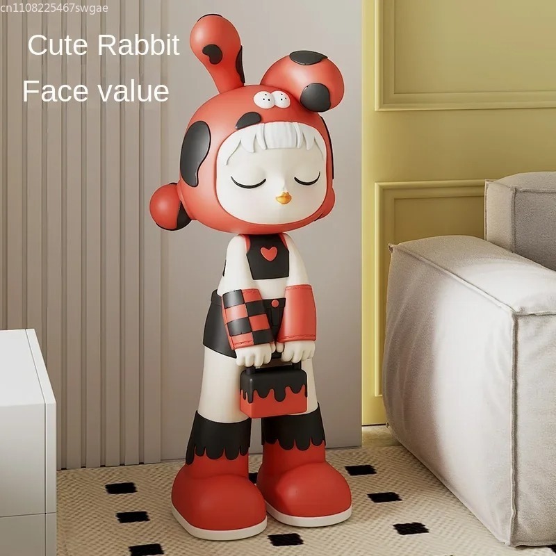 Art Cartoon Girl Statue Indoor - Crafting Resin ulasan dan harga