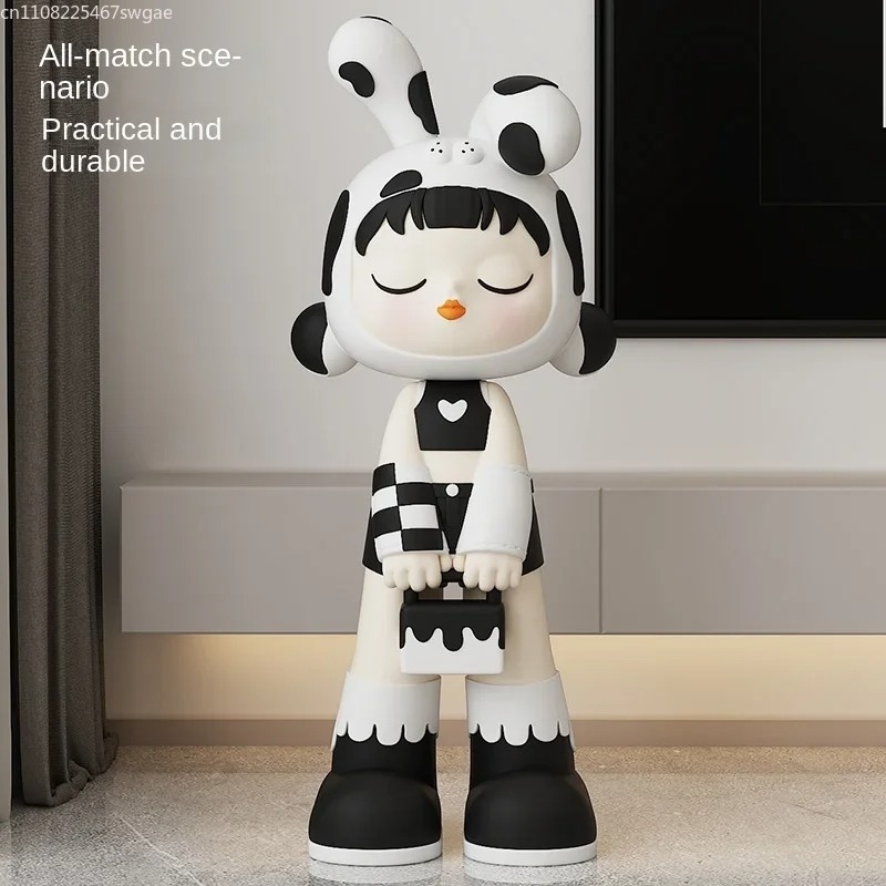 Art Cartoon Girl Statue Indoor - Crafting Resin ulasan dan harga