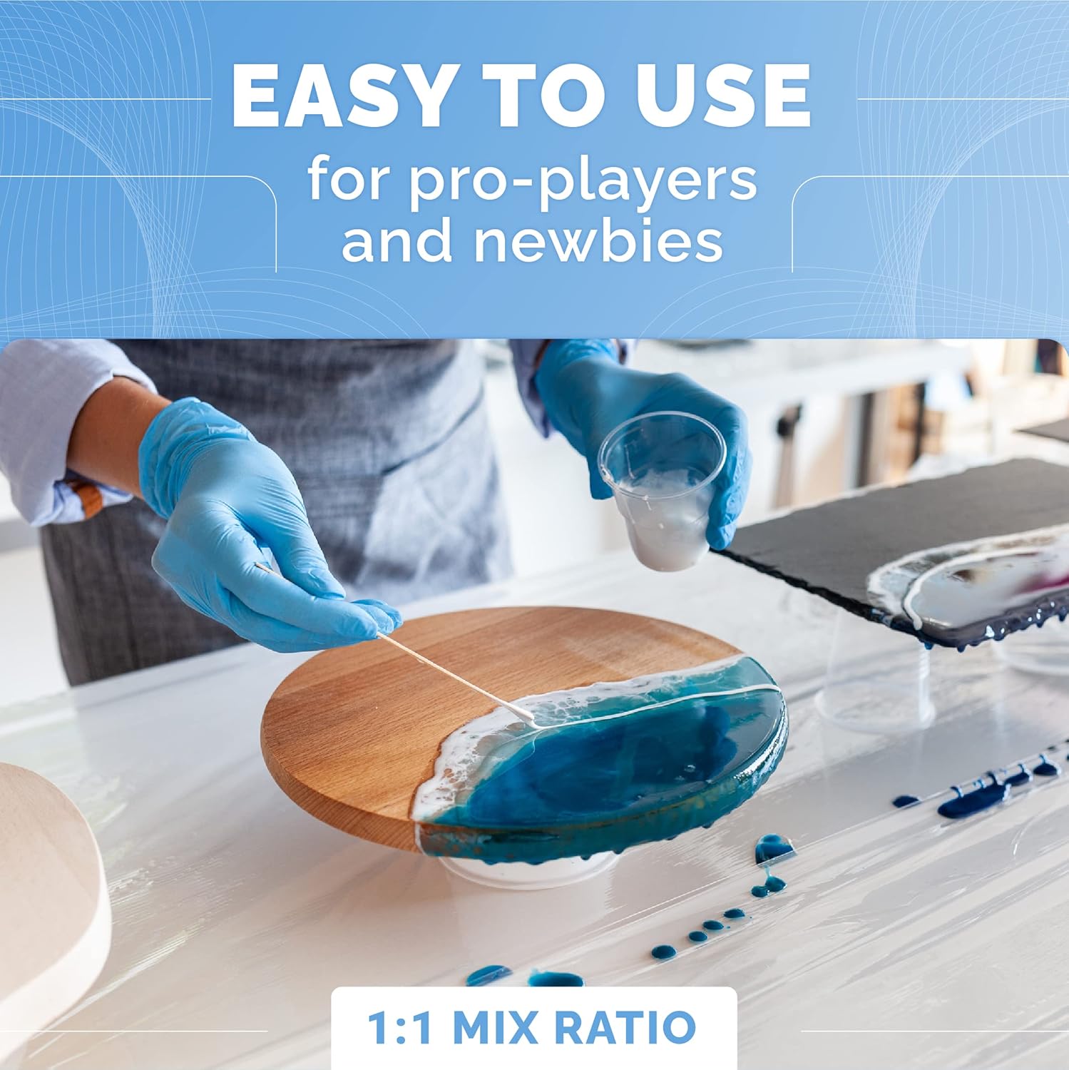 32OZ Clear Epoxy Resin Kit, No - Resin Jewelry Kit ulasan dan harga