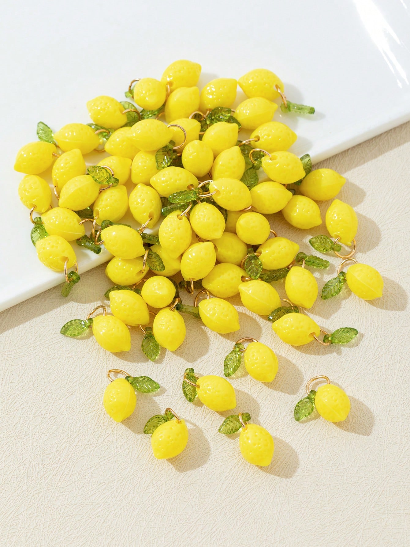 10Pcs 3D Lemon Resin Charms Pe - Resin Craft Material ulasan dan harga