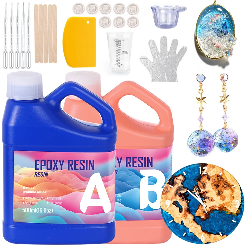 Easy Mixing Epoxy Resin Kit Cr - Resin Jewelry Kit ulasan dan harga