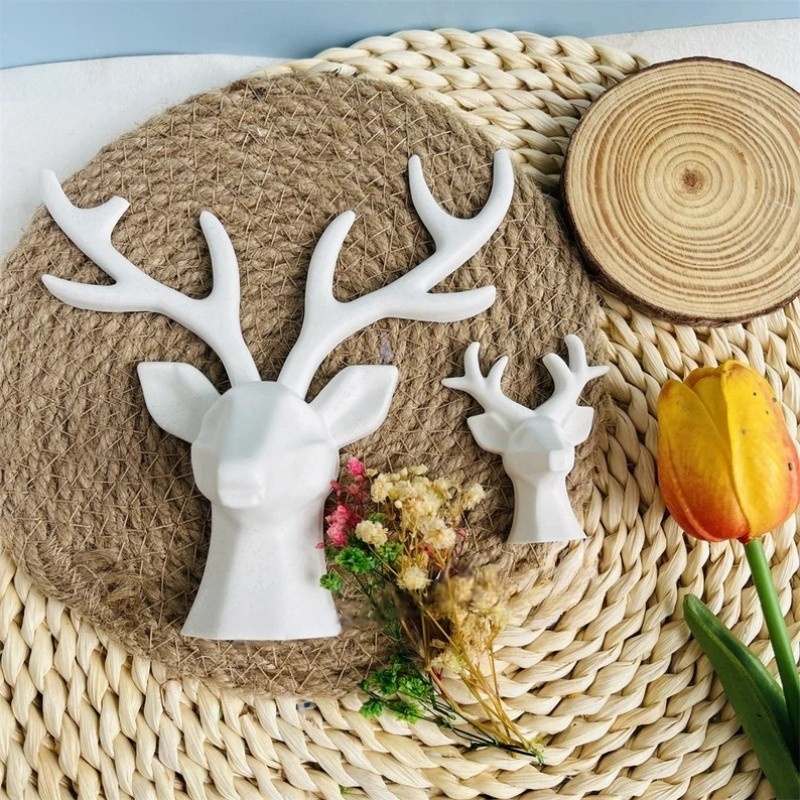 2 Pieces of Deer Antlers Ornam - Resin Craft Ideas ulasan dan harga