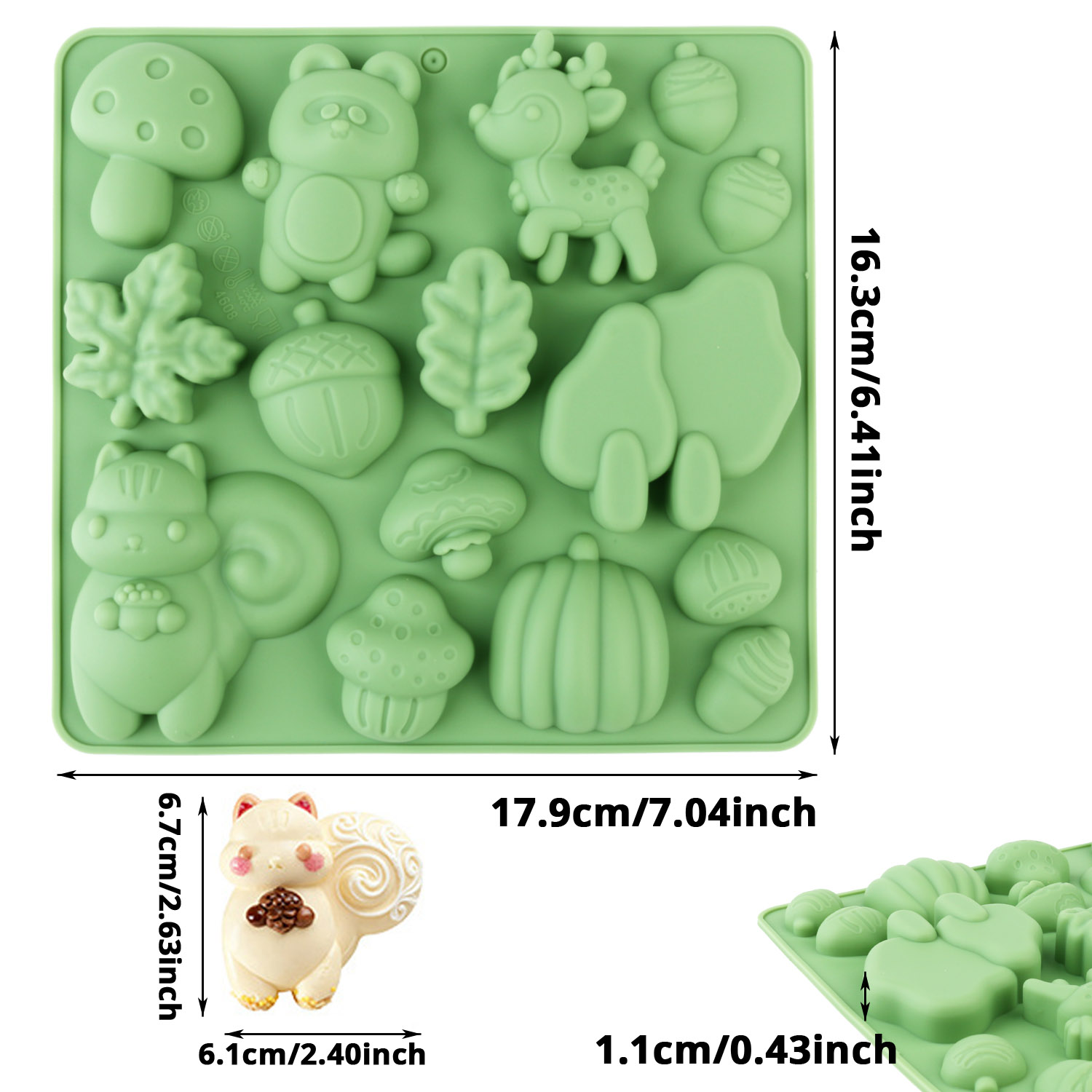 1 Silicone Cake Mold in the Sh - Resin Craft Material ulasan dan harga