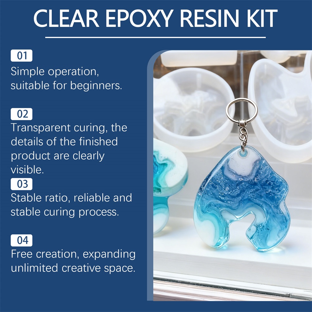 DIY Crystals Clear Epoxys Resi - Resin Jewelry Kit ulasan dan harga
