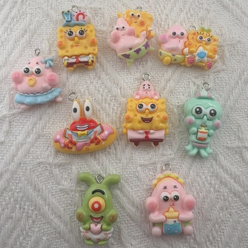 10pcs cartoon resin pendant, D - Resin Craft Projects ulasan dan harga