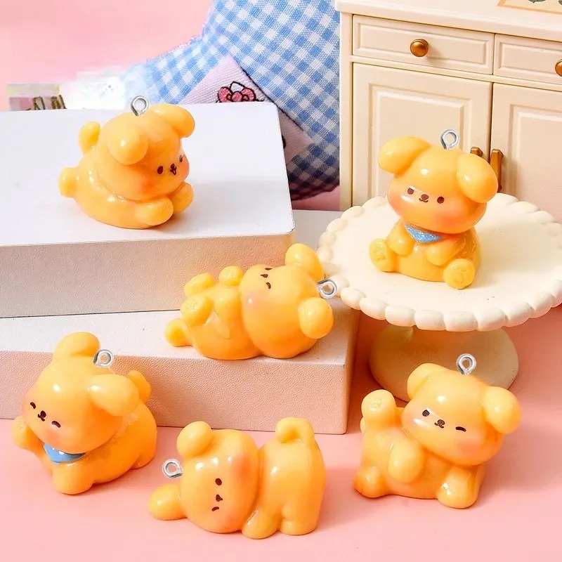 10Pcs Cute Cartoon Dog Acrylic - Resin Craft Projects ulasan dan harga