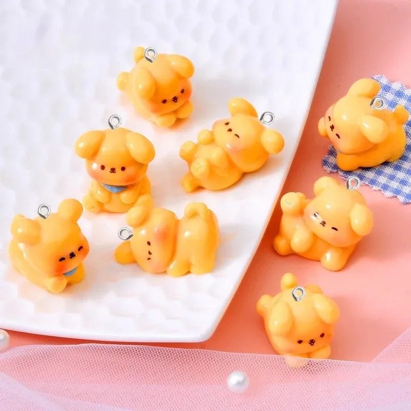 10Pcs Cute Cartoon Dog Acrylic - Resin Craft Projects ulasan dan harga