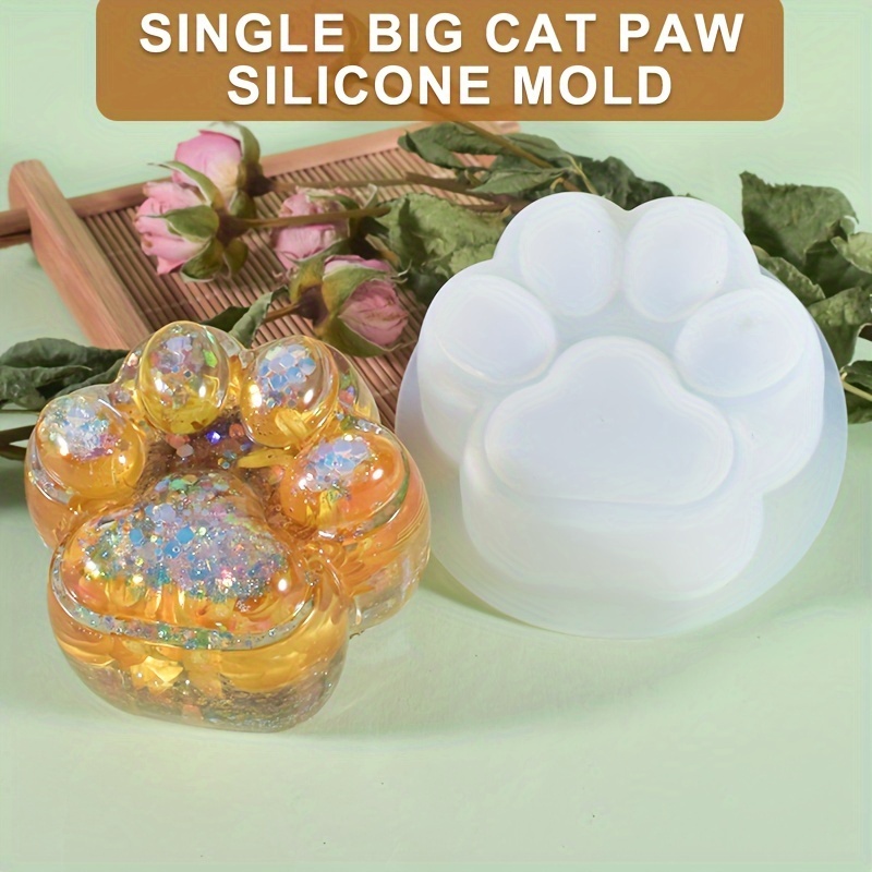 1 Large Cat Paw Silicone Mold， - Resin Craft Ideas ulasan dan harga
